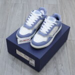 Giày Dior B27 Low University Blue White họa tiết Dior Oblique Galaxy Like Auth