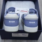 Giày Dior B27 Low University Blue White họa tiết Dior Oblique Galaxy Like Auth