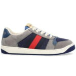 Giày Gucci GG Screener Grey Xám Da Lộn Suede