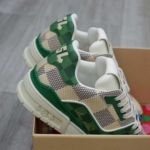 Giày Louis Vuitton LV Trainer #54 Damier Green Best Quality
