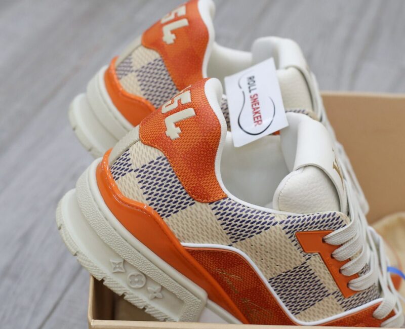 Giày Louis Vuitton LV Trainer #54 Damier Orange Best Quality