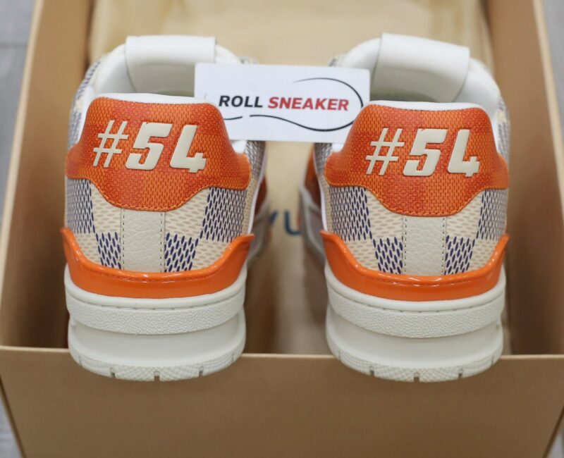 Giày Louis Vuitton LV Trainer #54 Damier Orange Best Quality