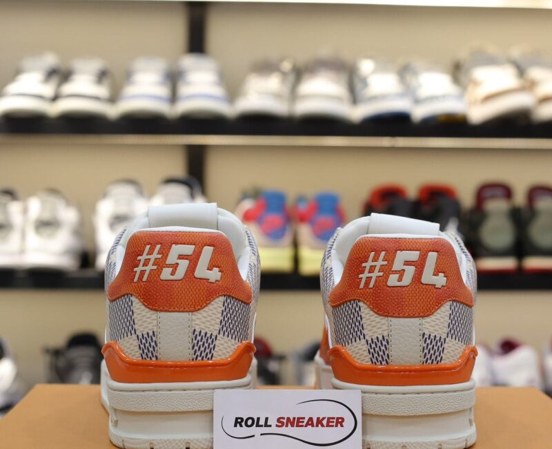 Giày Louis Vuitton LV Trainer #54 Damier Orange Best Quality