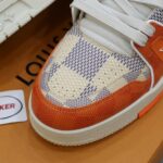 Giày Louis Vuitton LV Trainer #54 Damier Orange Best Quality