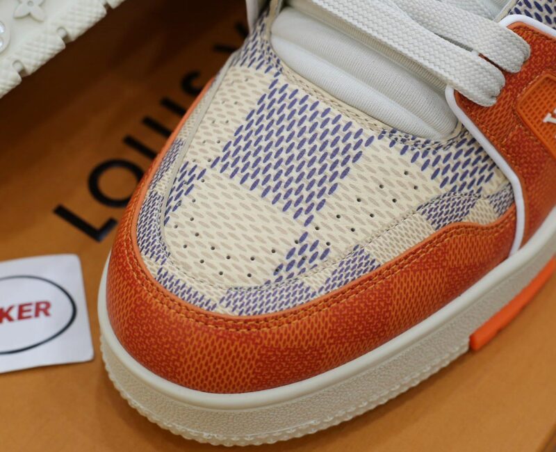 Giày Louis Vuitton LV Trainer #54 Damier Orange Best Quality