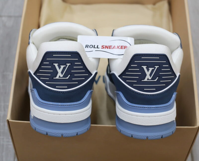 Giày Louis Vuitton LV Trainer Blue Trơn 2023 Best Quality
