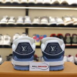 Giày Louis Vuitton LV Trainer Blue Trơn 2023 Best Quality