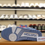 Giày Louis Vuitton LV Trainer Blue Trơn 2023 Best Quality