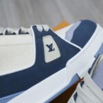 Giày Louis Vuitton LV Trainer Blue Trơn 2023 Best Quality