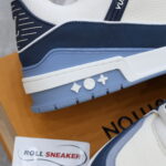 Giày Louis Vuitton LV Trainer Blue Trơn 2023 Best Quality