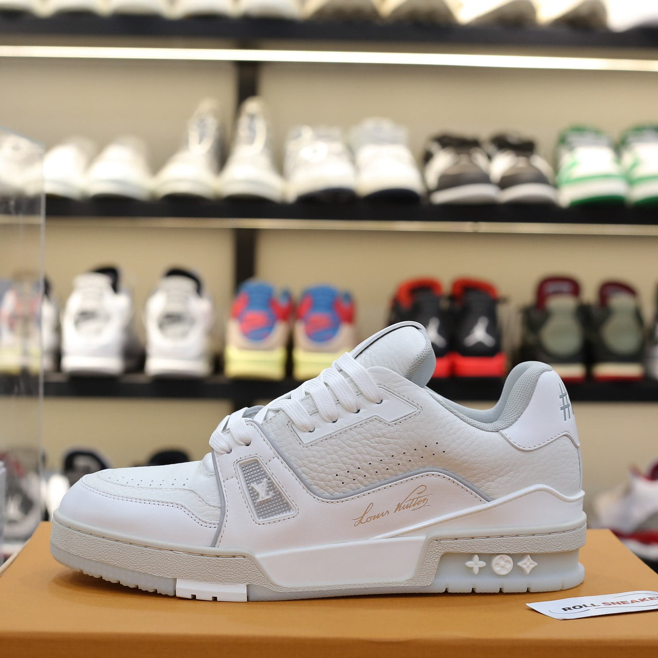 Giày Louis Vuitton Lv Trainer #54 Signature White Best Quality