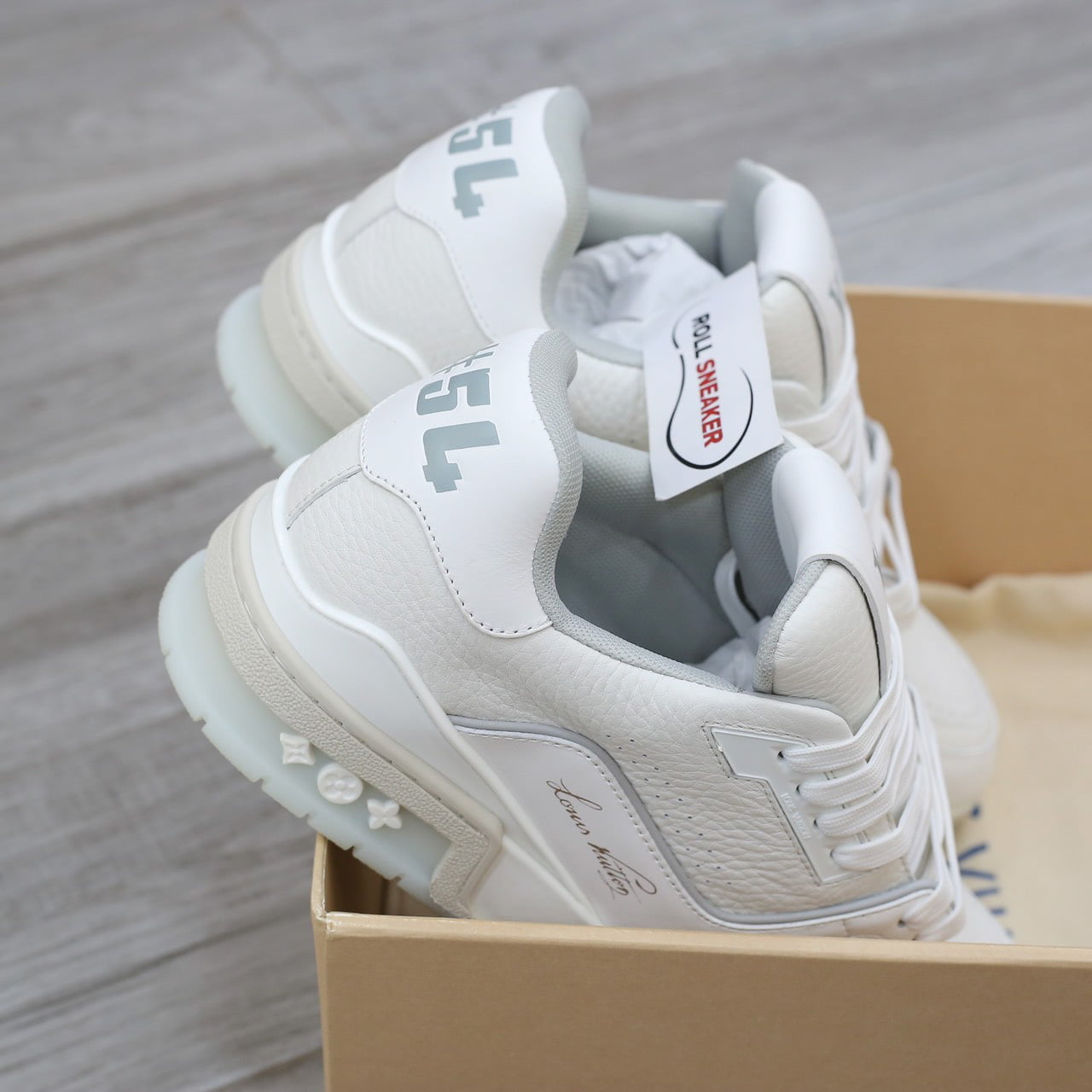 Giày Louis Vuitton Lv Trainer #54 Signature White Best Quality