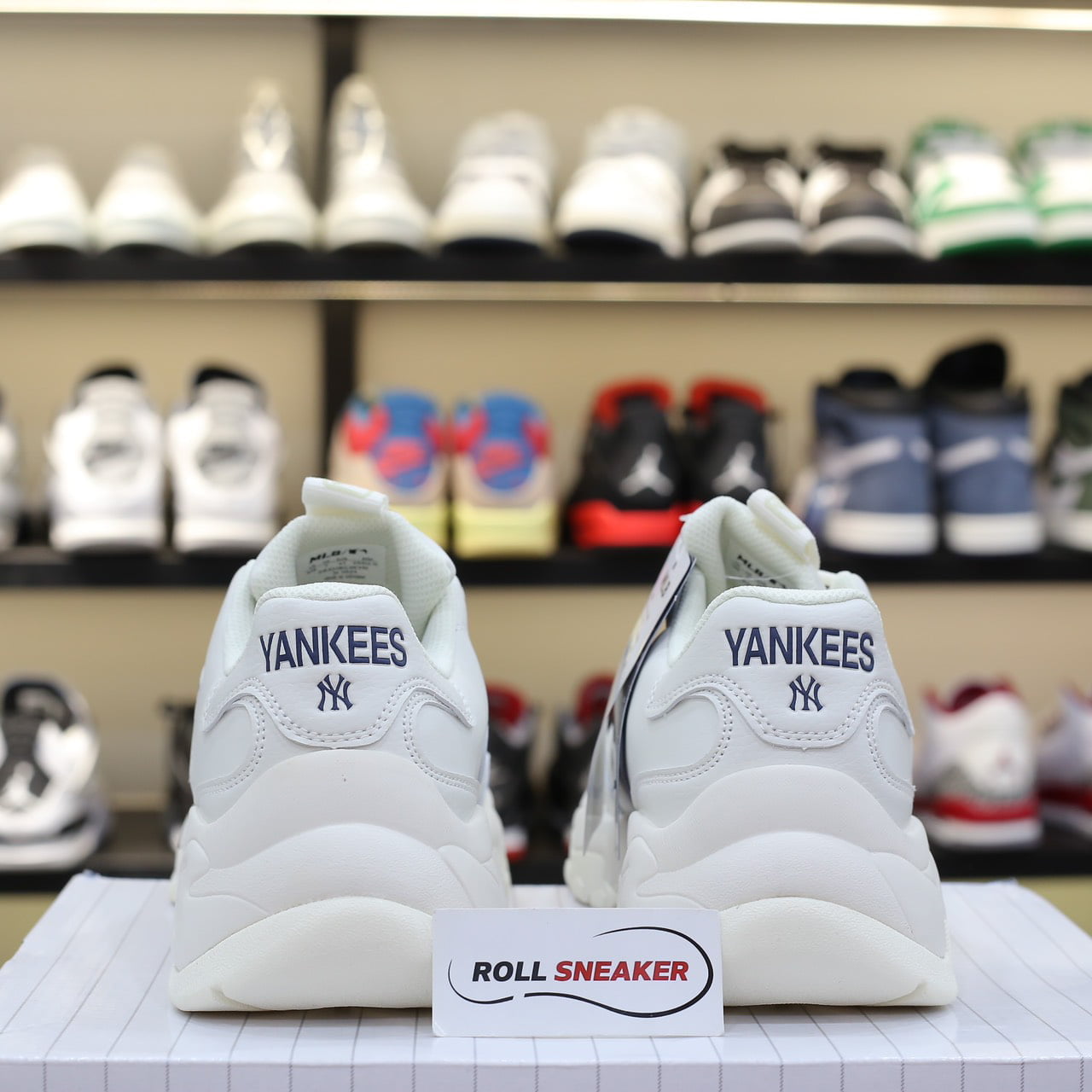 Giày MLB Korea BigBall Chunky Window New York Yankees Navy Like Auth