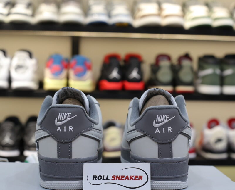 Giày Nike Air Force 1 Double White Grey Shadow