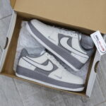 Giày Nike Air Force 1 Double White Grey Shadow