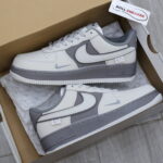 Giày Nike Air Force 1 Double White Grey Shadow