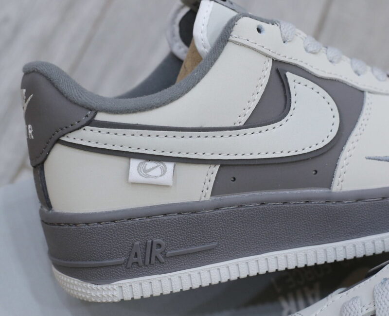 Giày Nike Air Force 1 Double White Grey Shadow