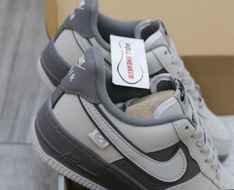 Giày Nike Air Force 1 Double White Grey Shadow