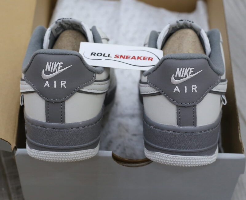 Giày Nike Air Force 1 Double White Grey Shadow