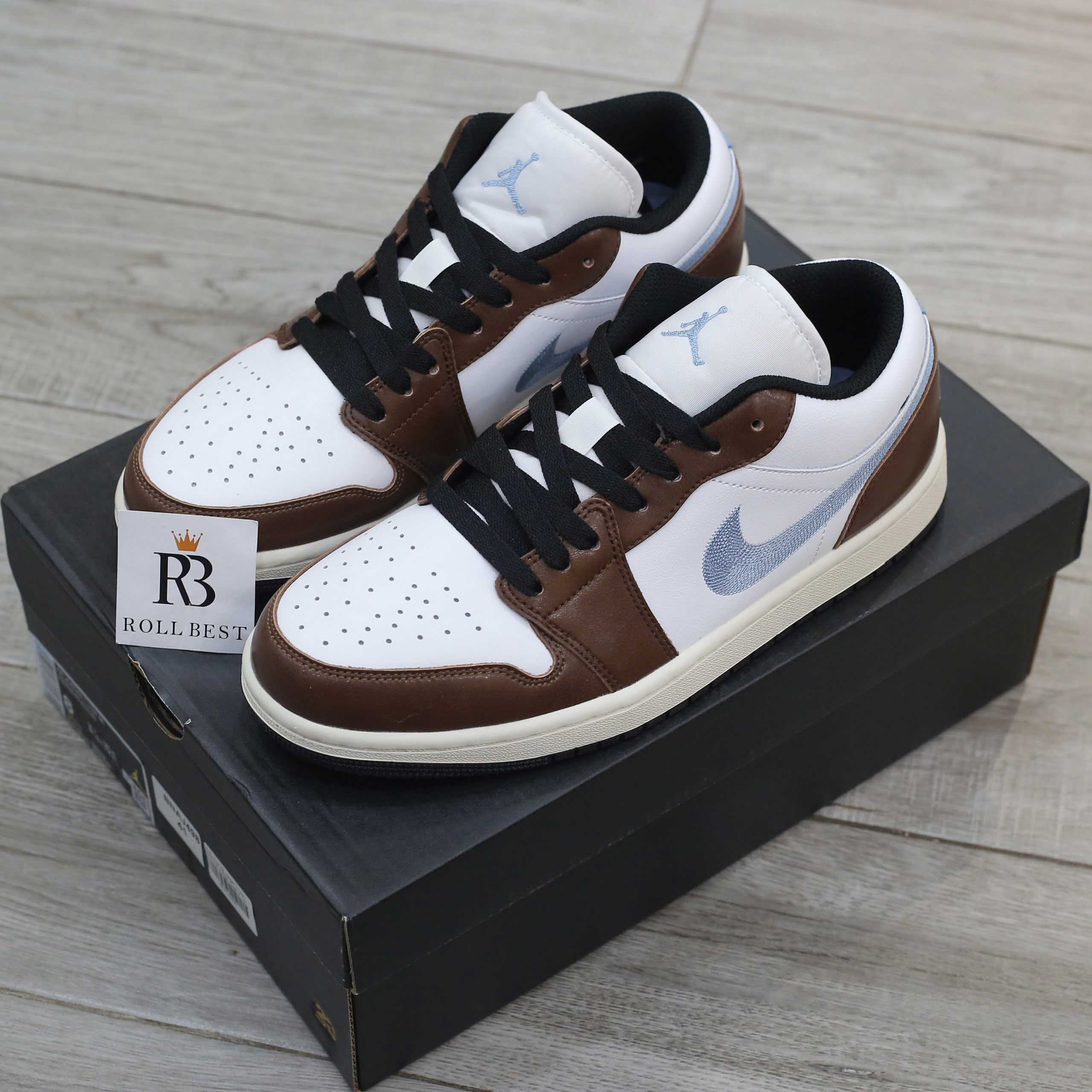 Giày Nike Air Jordan 1 Low Mocha Blue Best Quality