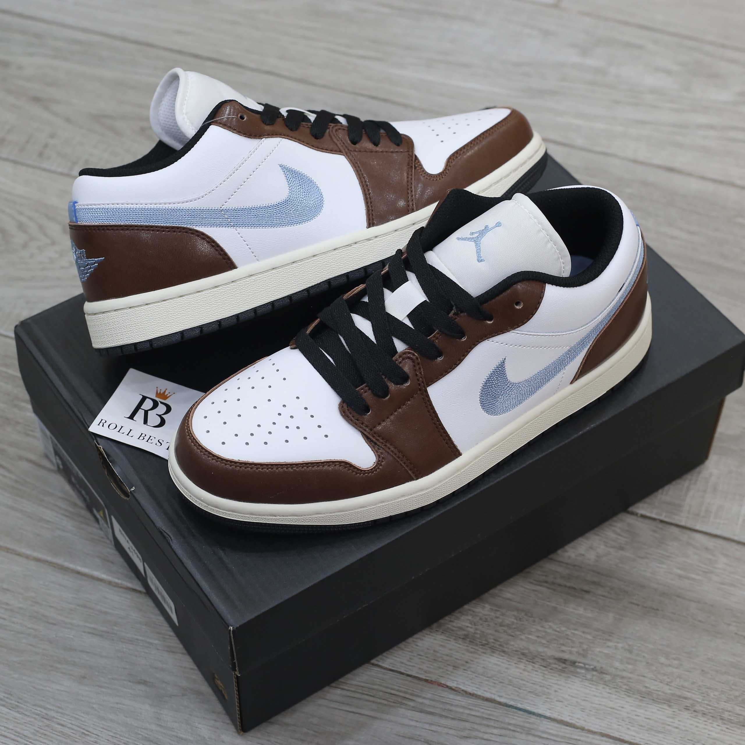 Giày Nike Air Jordan 1 Low Mocha Blue Best Quality
