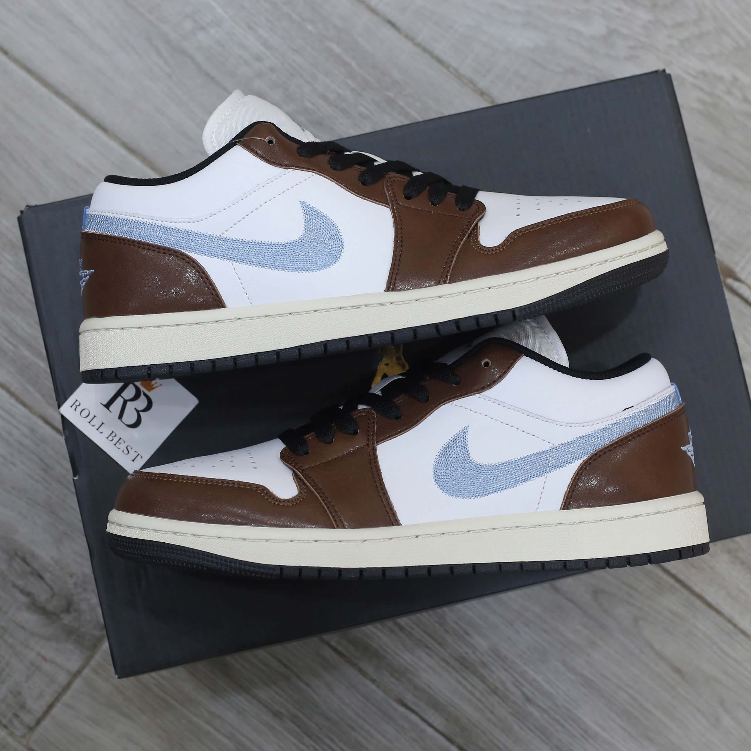 Giày Nike Air Jordan 1 Low Mocha Blue Best Quality