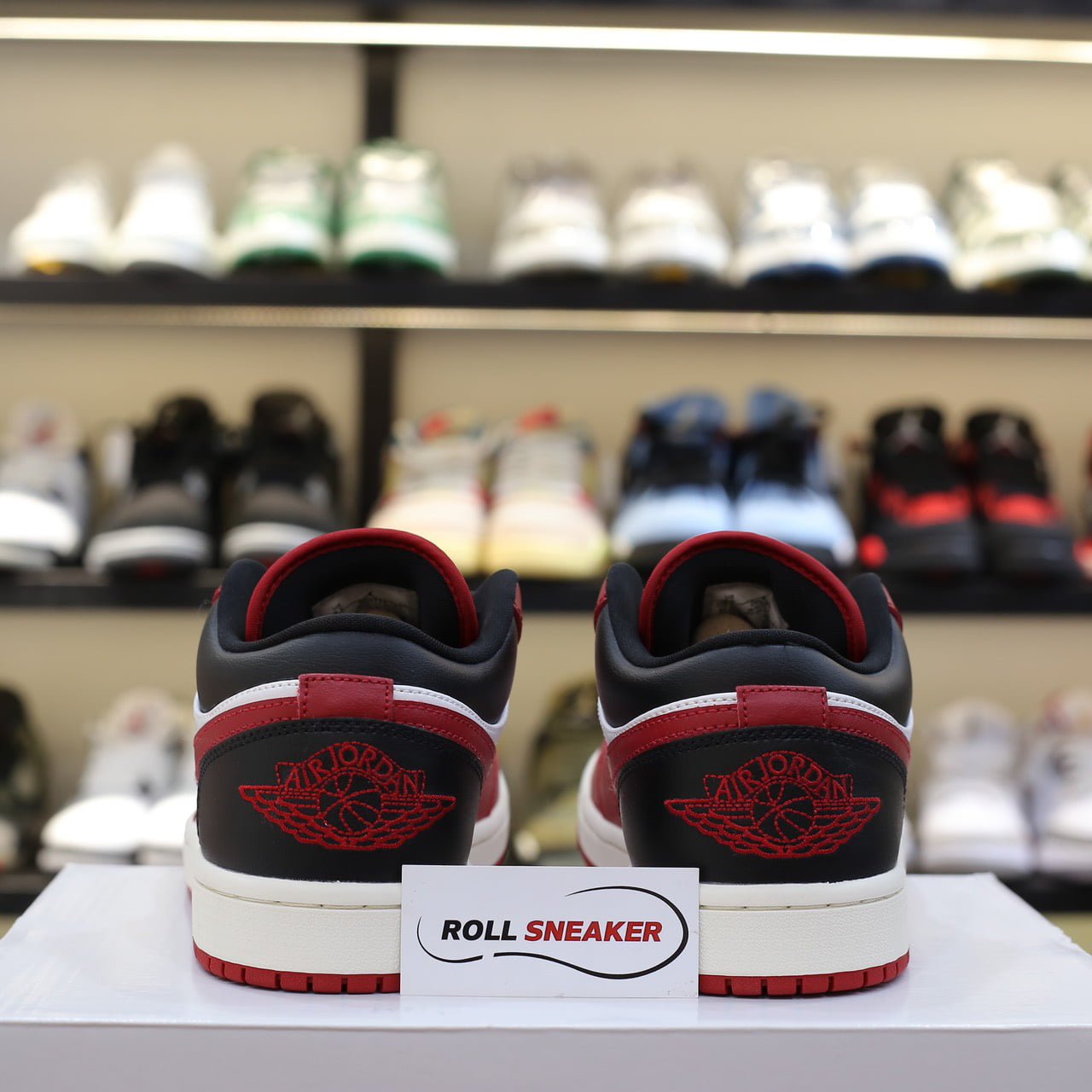 Giày Nike Air Jordan 1 Low Reverse Black Toe "W" Best Quality