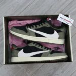 Giày Nike Air Jordan 1 Low Travis Scott Black Olive Best Quality