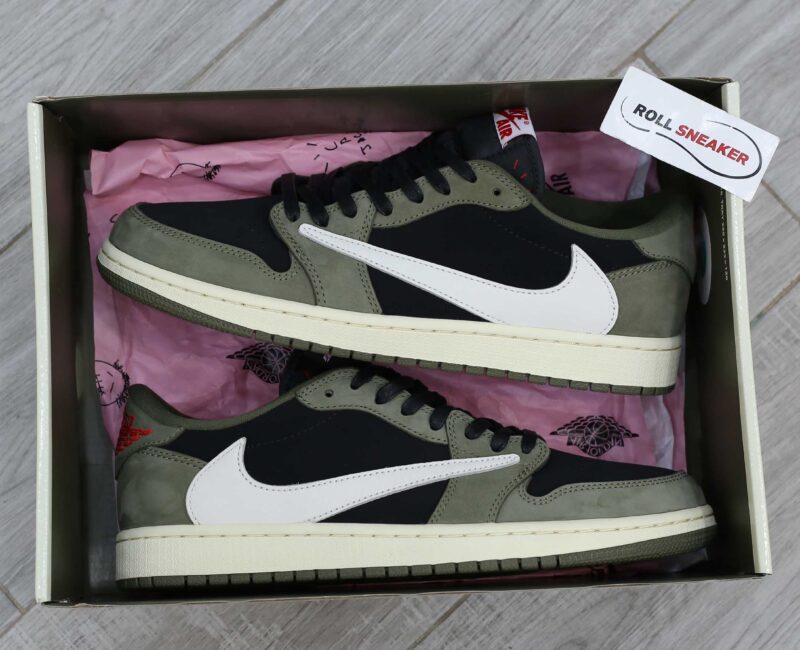 Giày Nike Air Jordan 1 Low Travis Scott Black Olive Best Quality