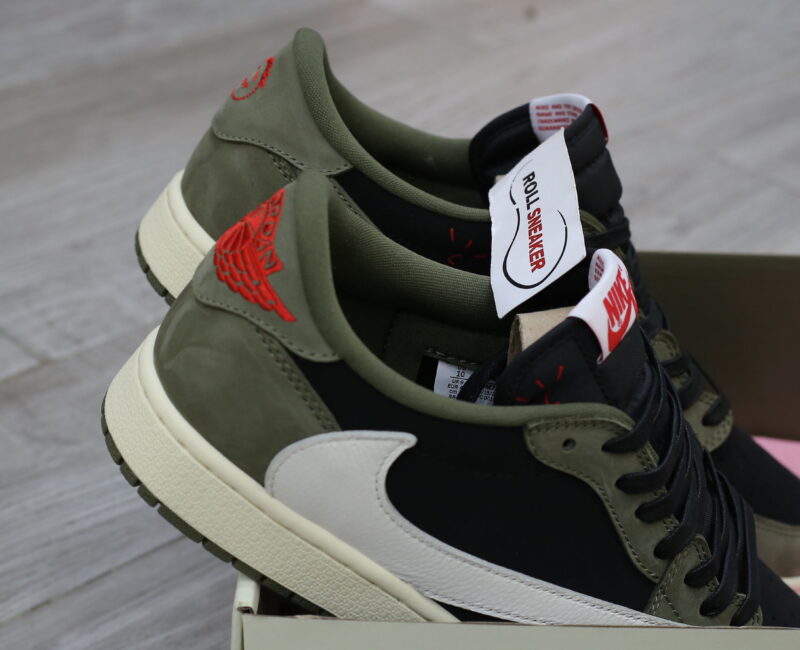 Giày Nike Air Jordan 1 Low Travis Scott Black Olive Best Quality