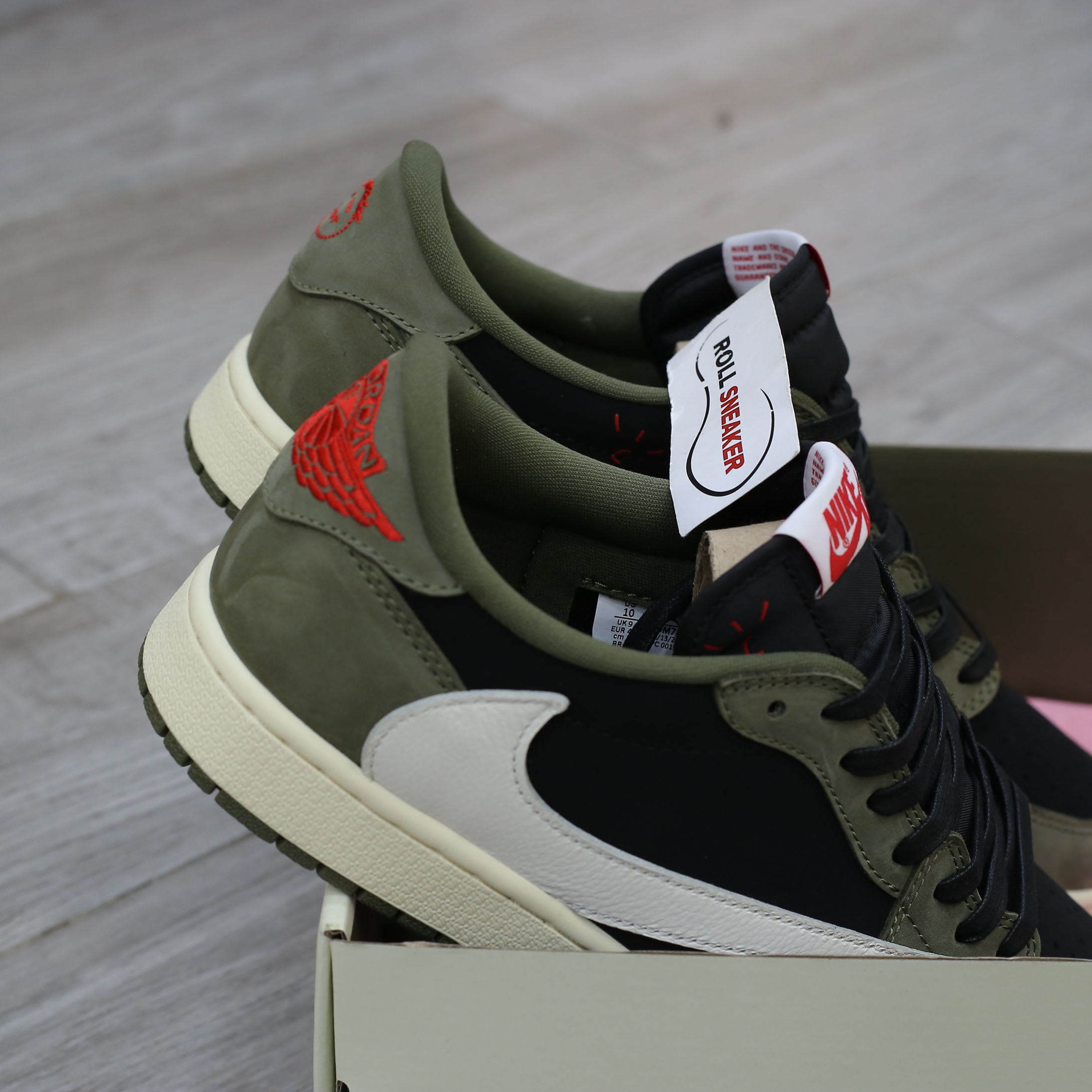 Giày Nike Air Jordan 1 Low Travis Scott Black Olive Best Quality