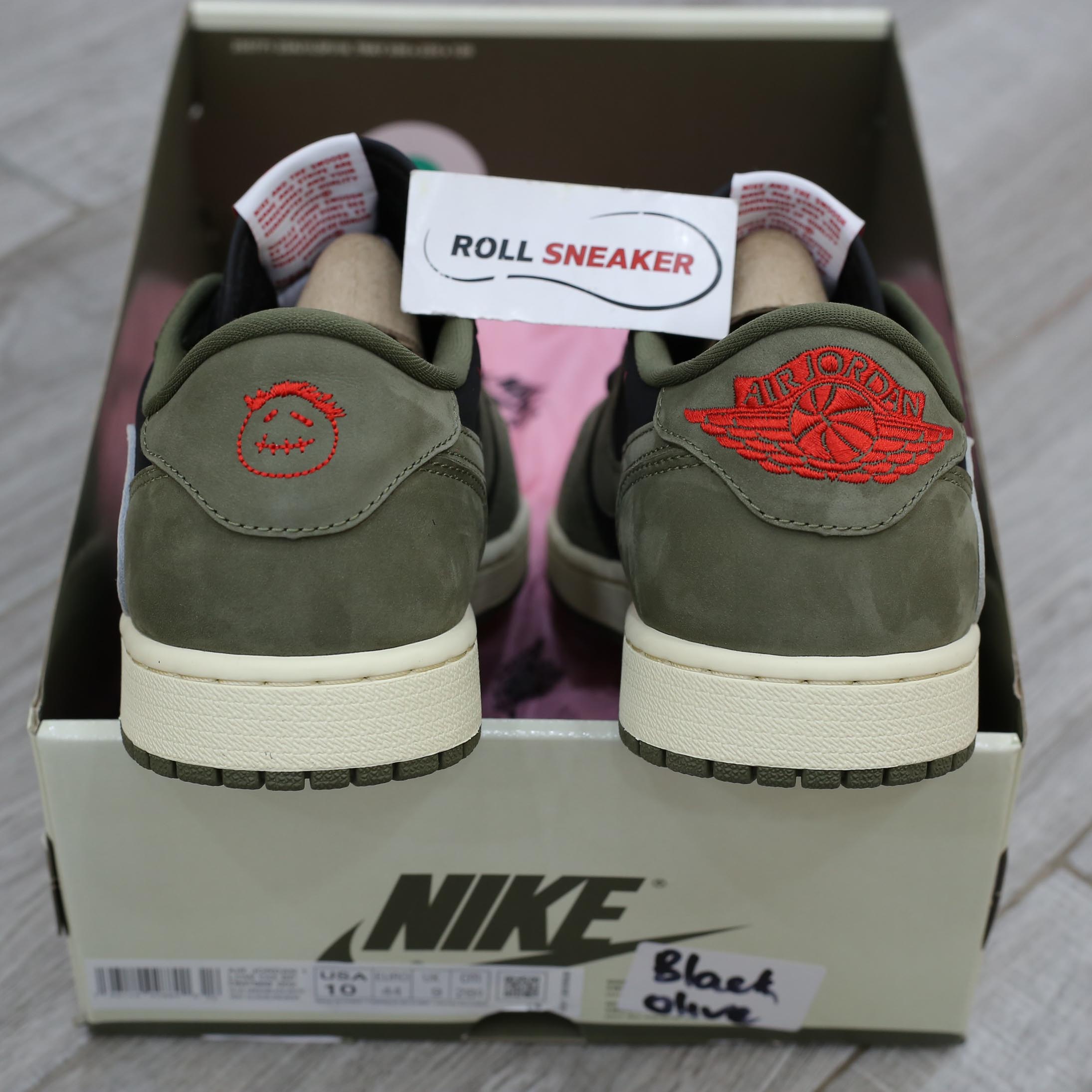 Giày Nike Air Jordan 1 Low Travis Scott Black Olive Best Quality