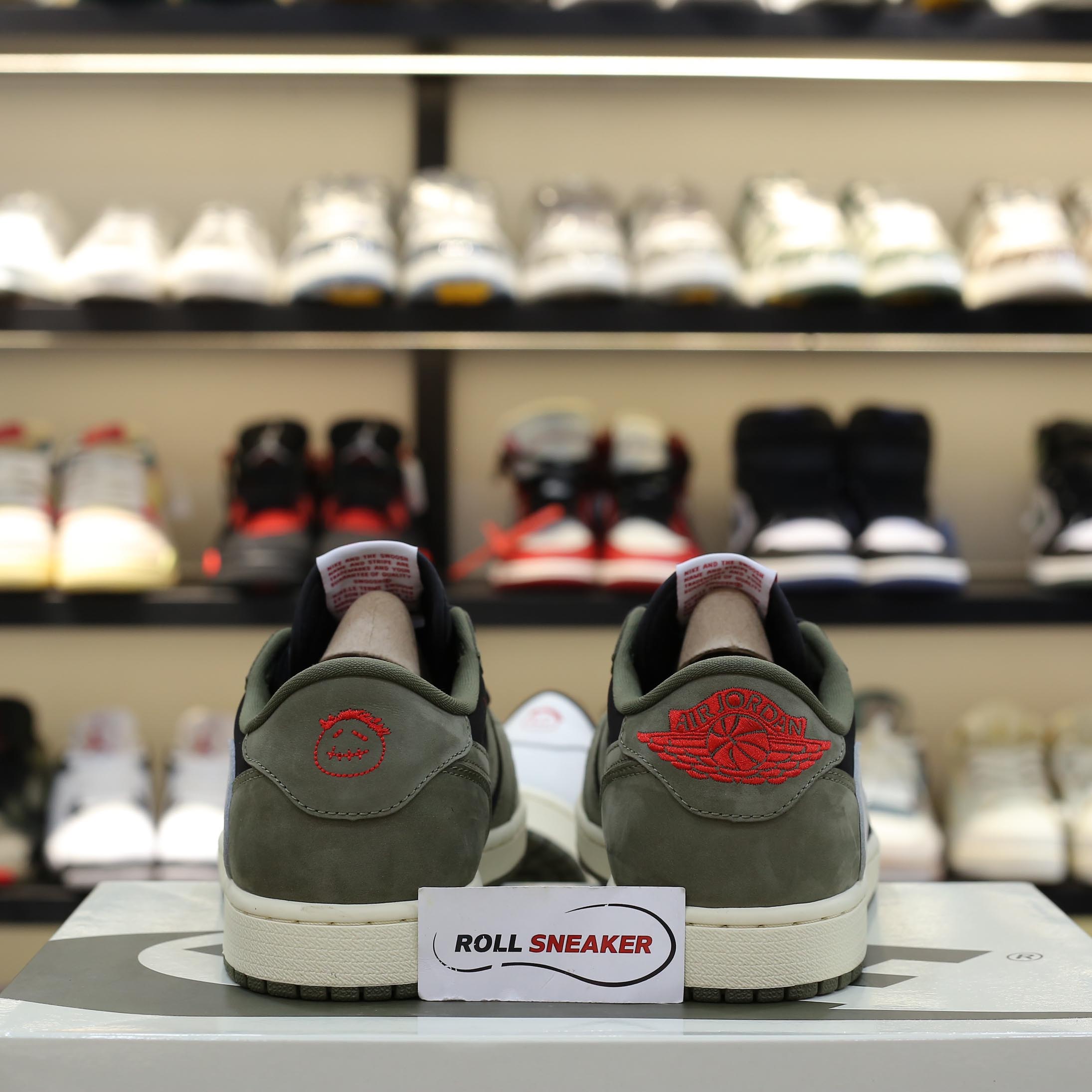 Giày Nike Air Jordan 1 Low Travis Scott Black Olive Best Quality
