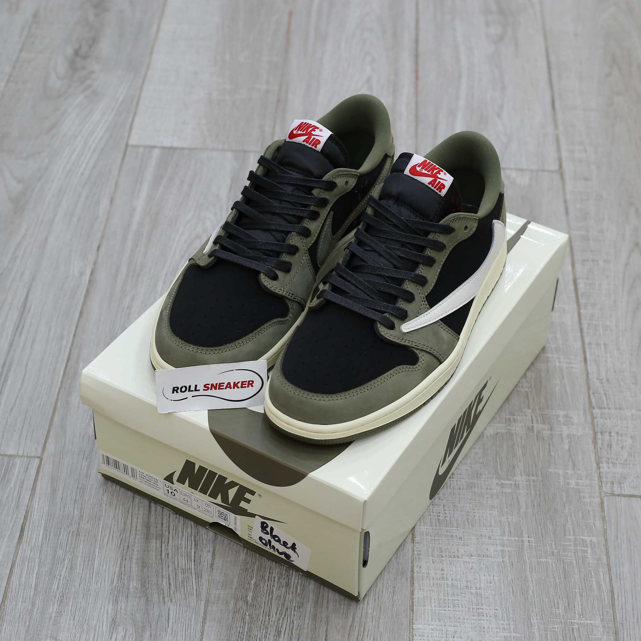 Giày Nike Air Jordan 1 Low Travis Scott Black Olive Best Quality