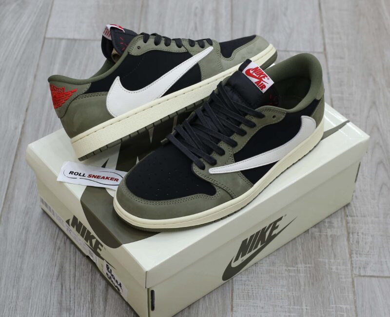 Giày Nike Air Jordan 1 Low Travis Scott Black Olive Best Quality