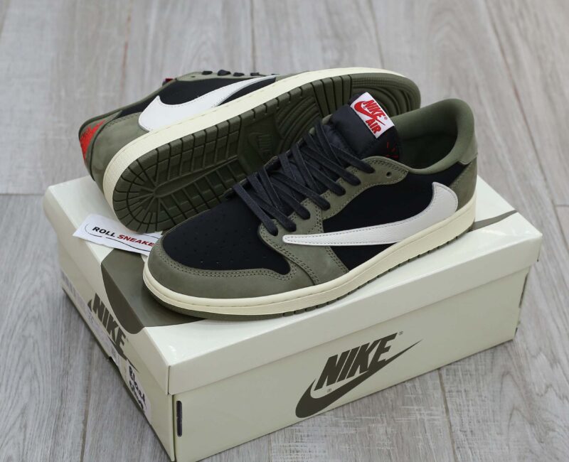 Giày Nike Air Jordan 1 Low Travis Scott Black Olive Best Quality