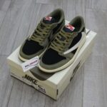 Giày Nike Air Jordan 1 Low Travis Scott Black Olive Like Auth