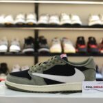 Giày Nike Air Jordan 1 Low Travis Scott Black Olive Like Auth