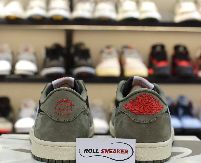 Giày Nike Air Jordan 1 Low Travis Scott Black Olive Like Auth