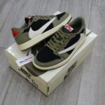 Giày Nike Air Jordan 1 Low Travis Scott Black Olive Like Auth