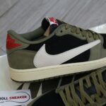 Giày Nike Air Jordan 1 Low Travis Scott Black Olive Like Auth