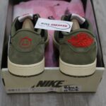 Giày Nike Air Jordan 1 Low Travis Scott Black Olive Like Auth