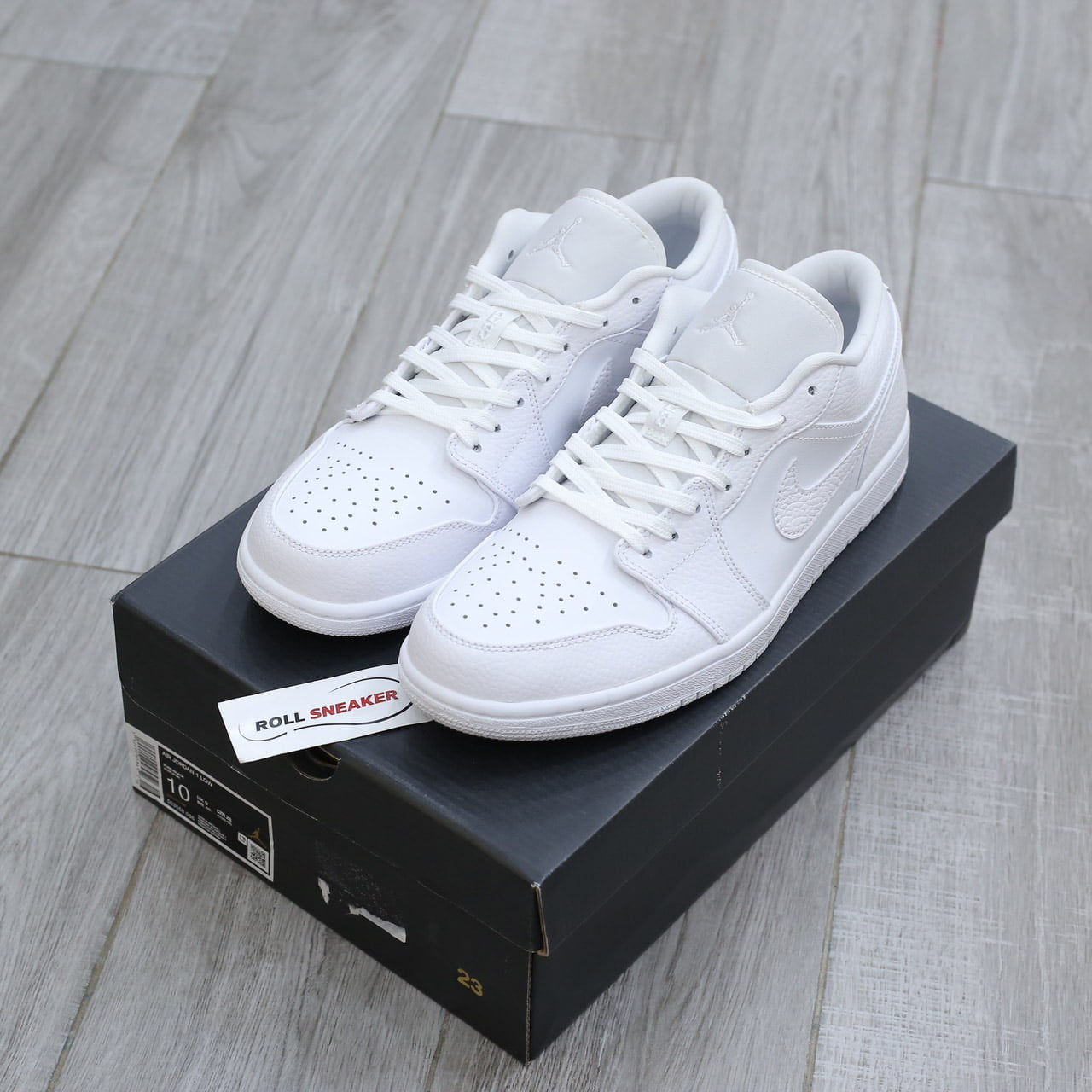 Giày Nike Air Jordan 1 Low Triple White Best Quality