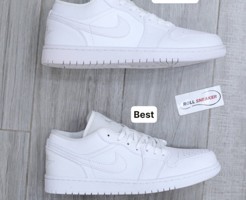 Giày Nike Air Jordan 1 Low Triple White Best Quality