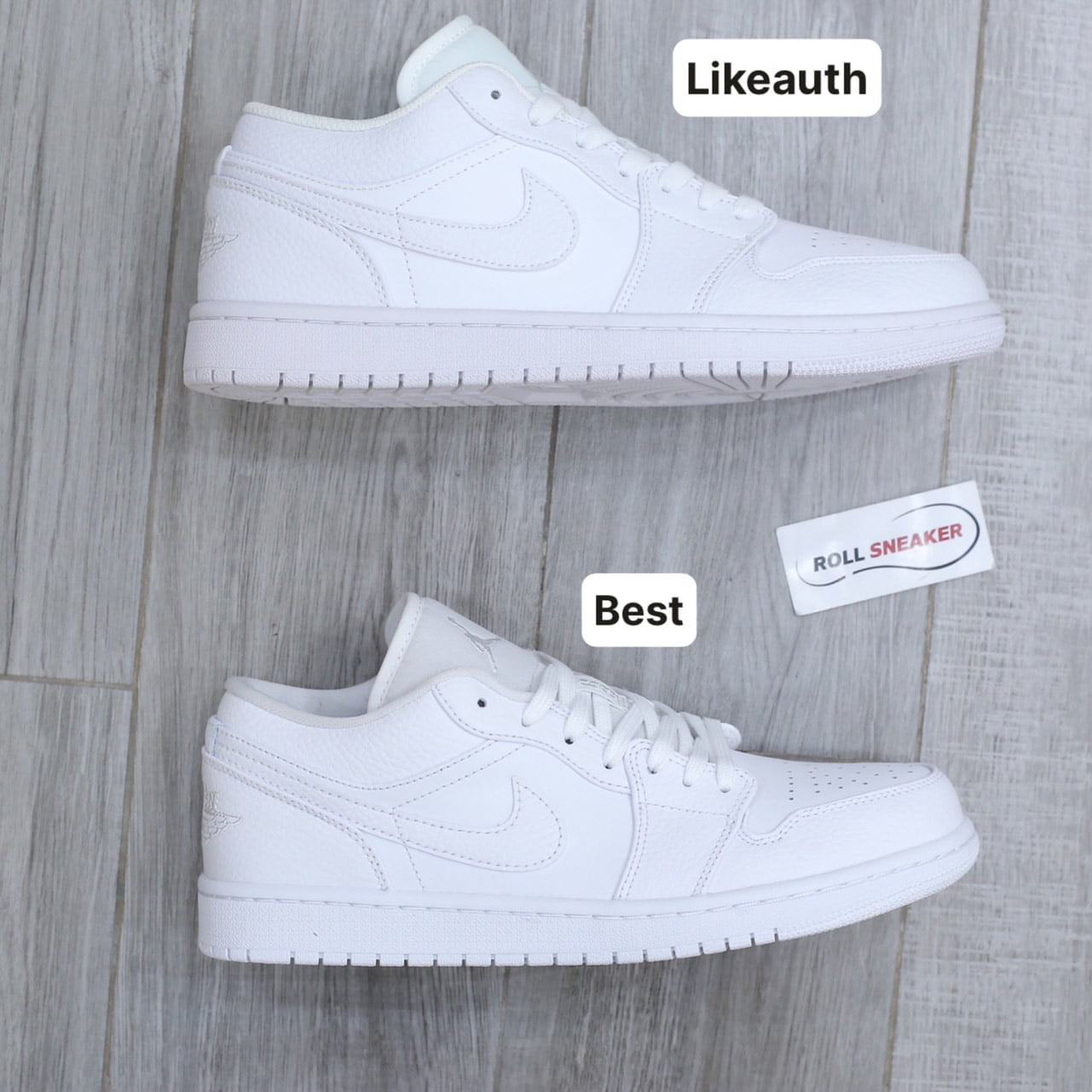 Giày Nike Air Jordan 1 Low Triple White Best Quality