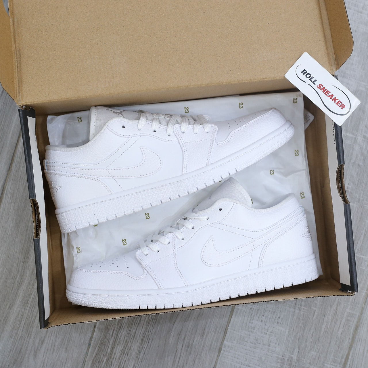 Giày Nike Air Jordan 1 Low Triple White Best Quality
