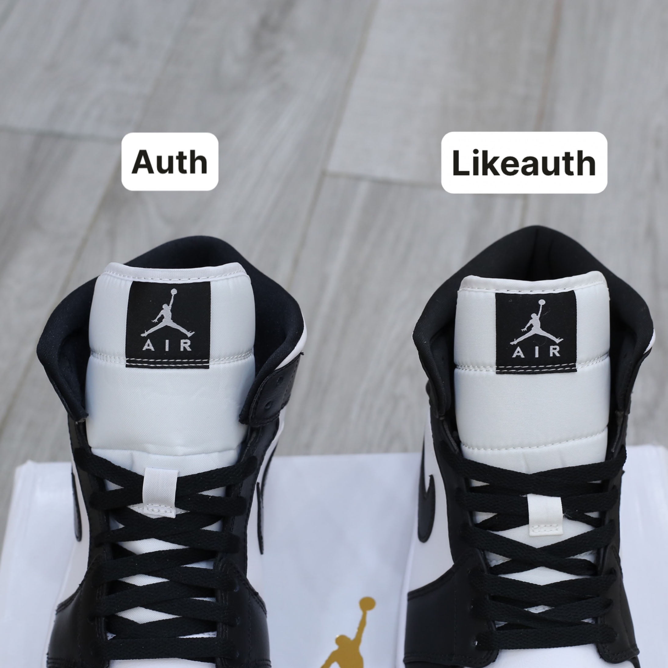 Giày Nike Air Jordan 1 Mid 'Panda' Like Auth