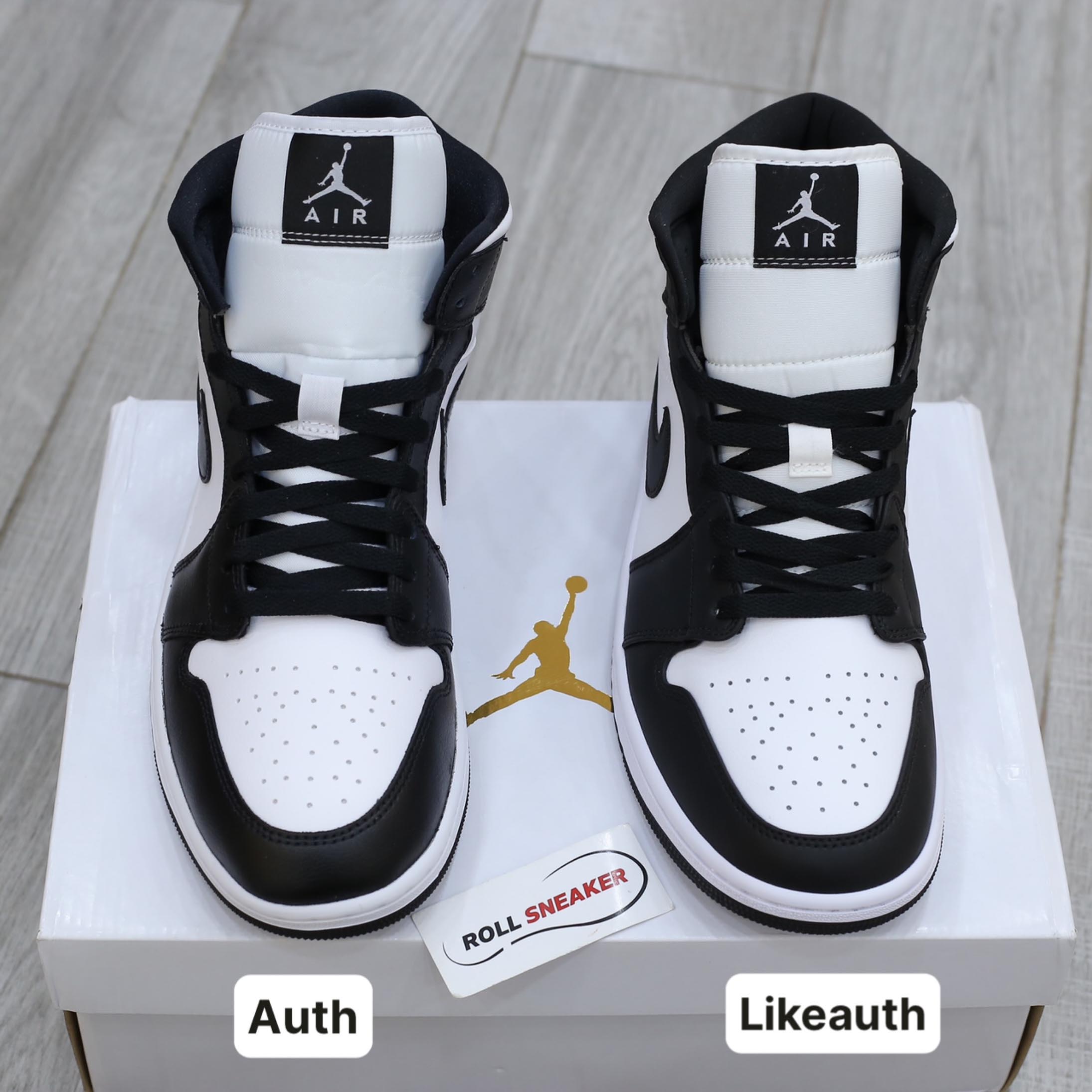 Giày Nike Air Jordan 1 Mid 'Panda' Like Auth