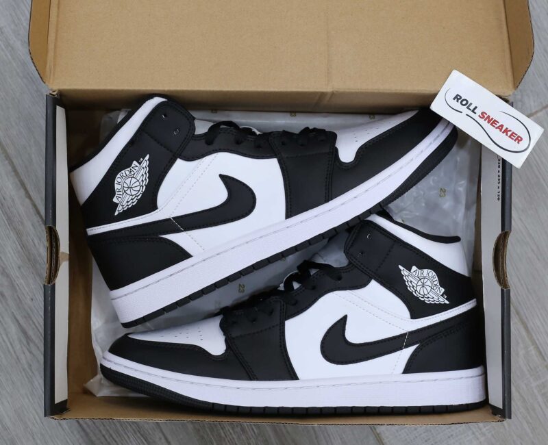 Giày Nike Air Jordan 1 Mid 'Panda' Like Auth