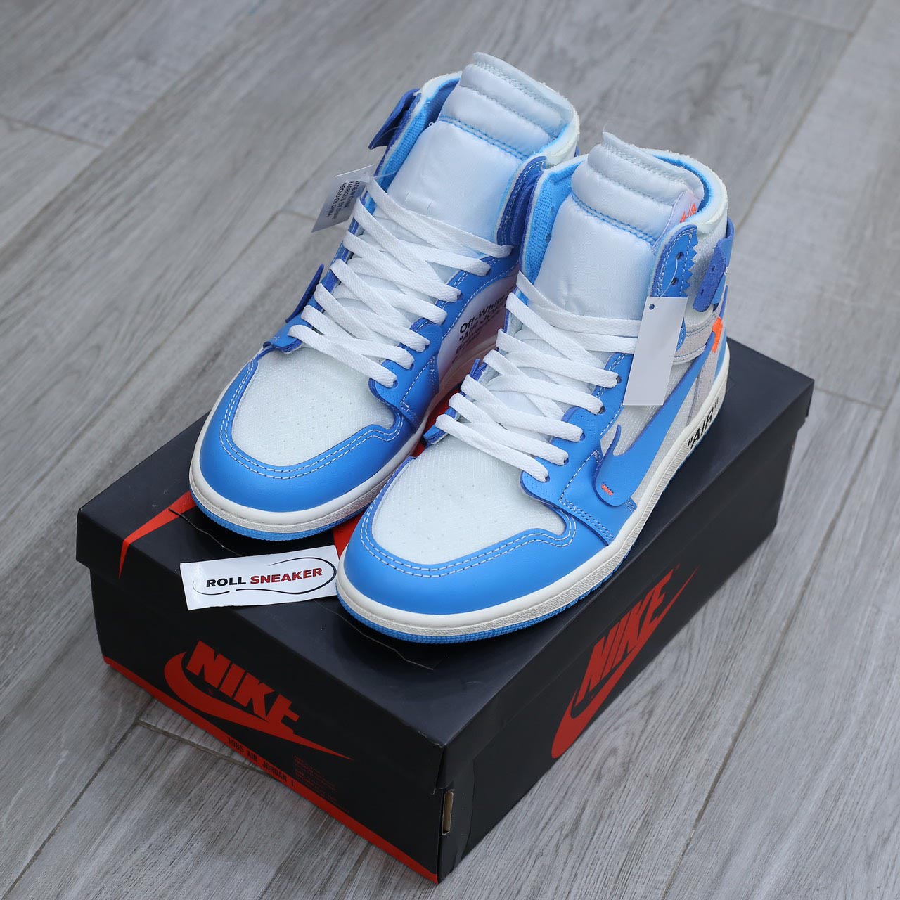 Giày Nike Air Jordan 1 Off White Blue Best Quality